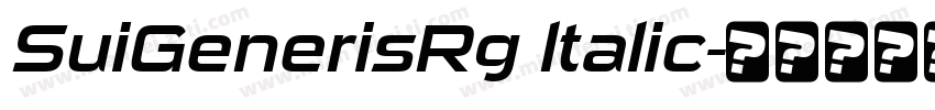 SuiGenerisRg ltalic字体转换